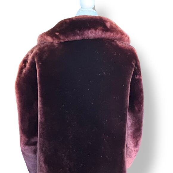 Vintage 1950s Dark Brown Mink Fur Coat Satin Lined Mid Century Luxe Evening - Picture 5 of 12